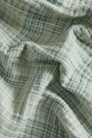 Плед из муслина в клетку- Заказать в России