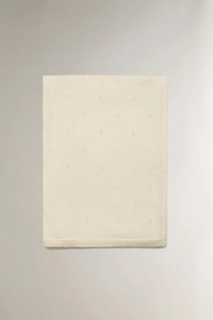 Одеяло для младенцев из хлопка с узором из точек- Заказать в России