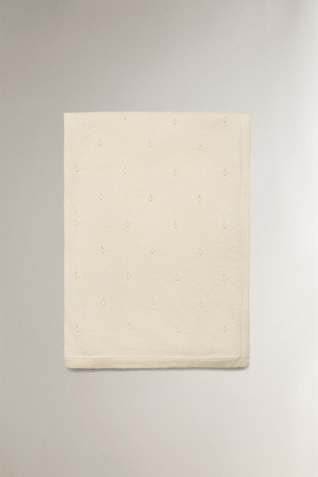 Одеяло для младенцев из хлопка с узором из точек