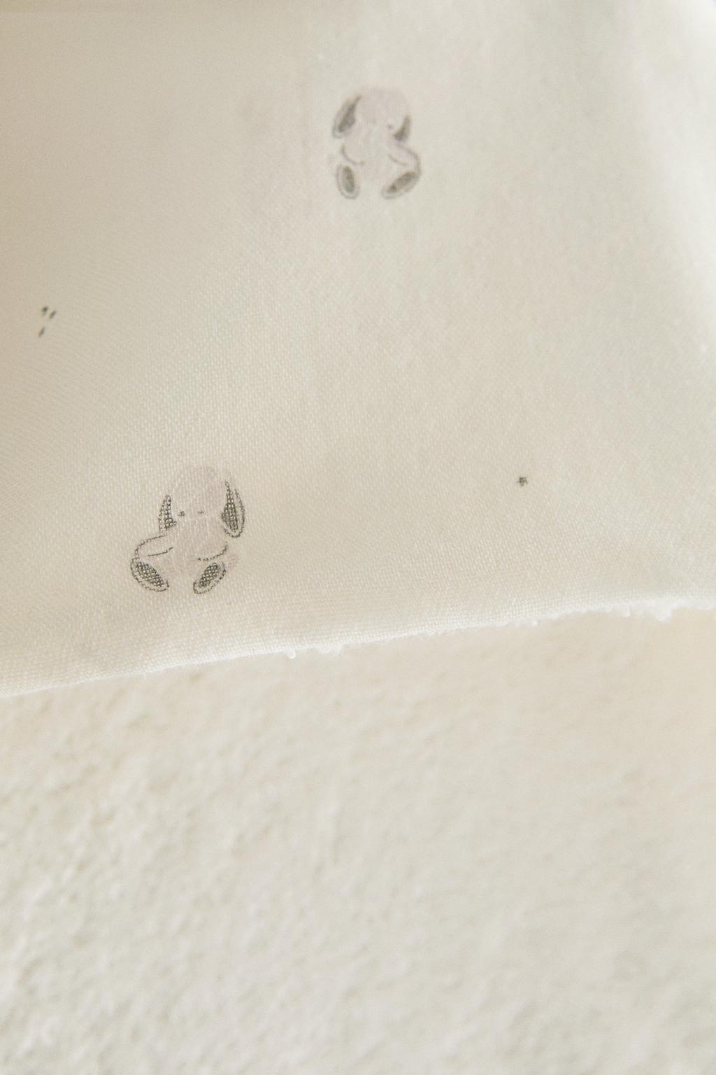 Детский полотенце с капюшоном зайчик