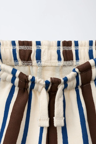 Шорты из мягкой ткани в полоску- Заказать в России