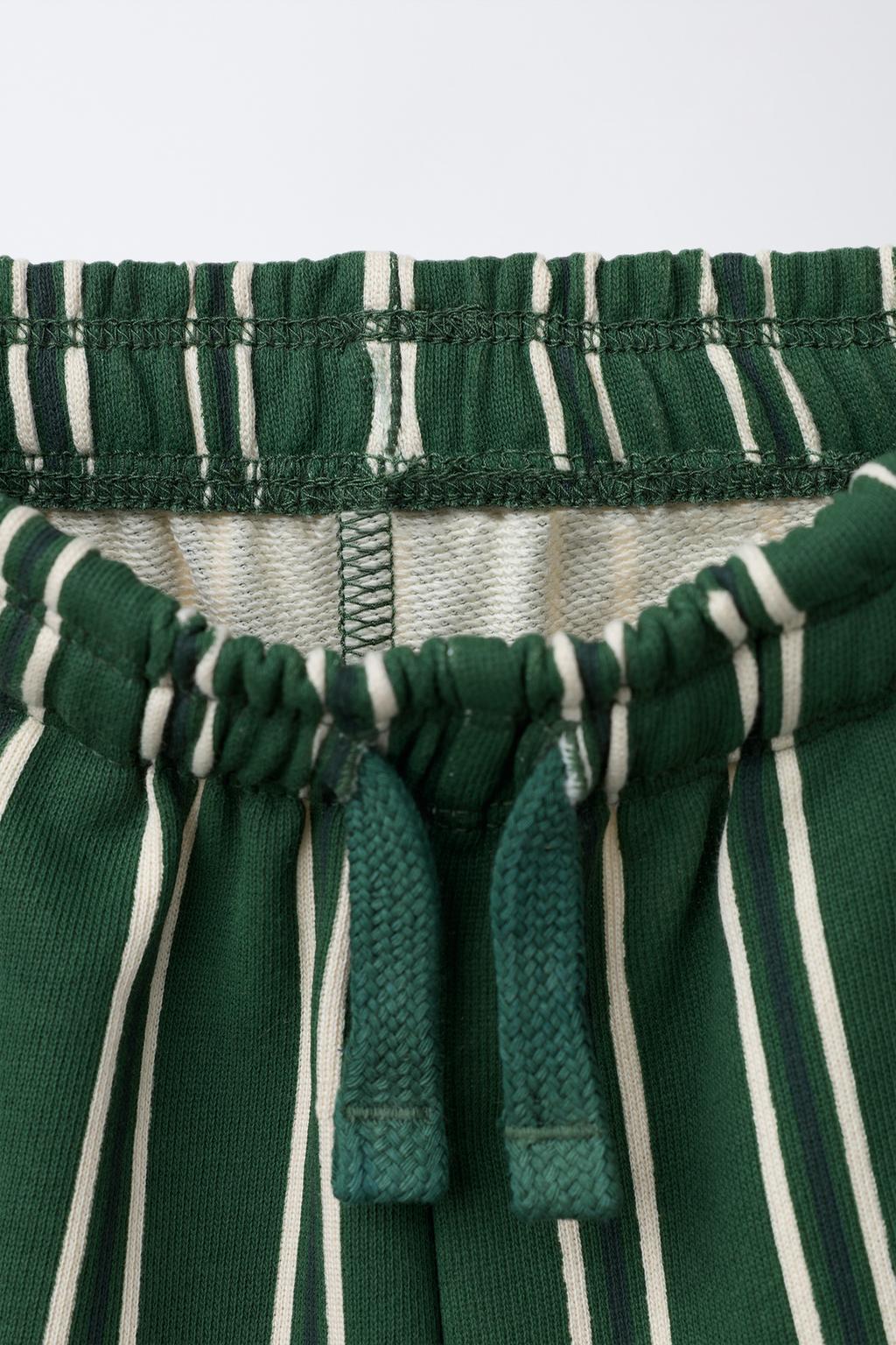 ШОРТЫ ИЗ МЯГКОЙ ТКАНИ В ПОЛОСКУ