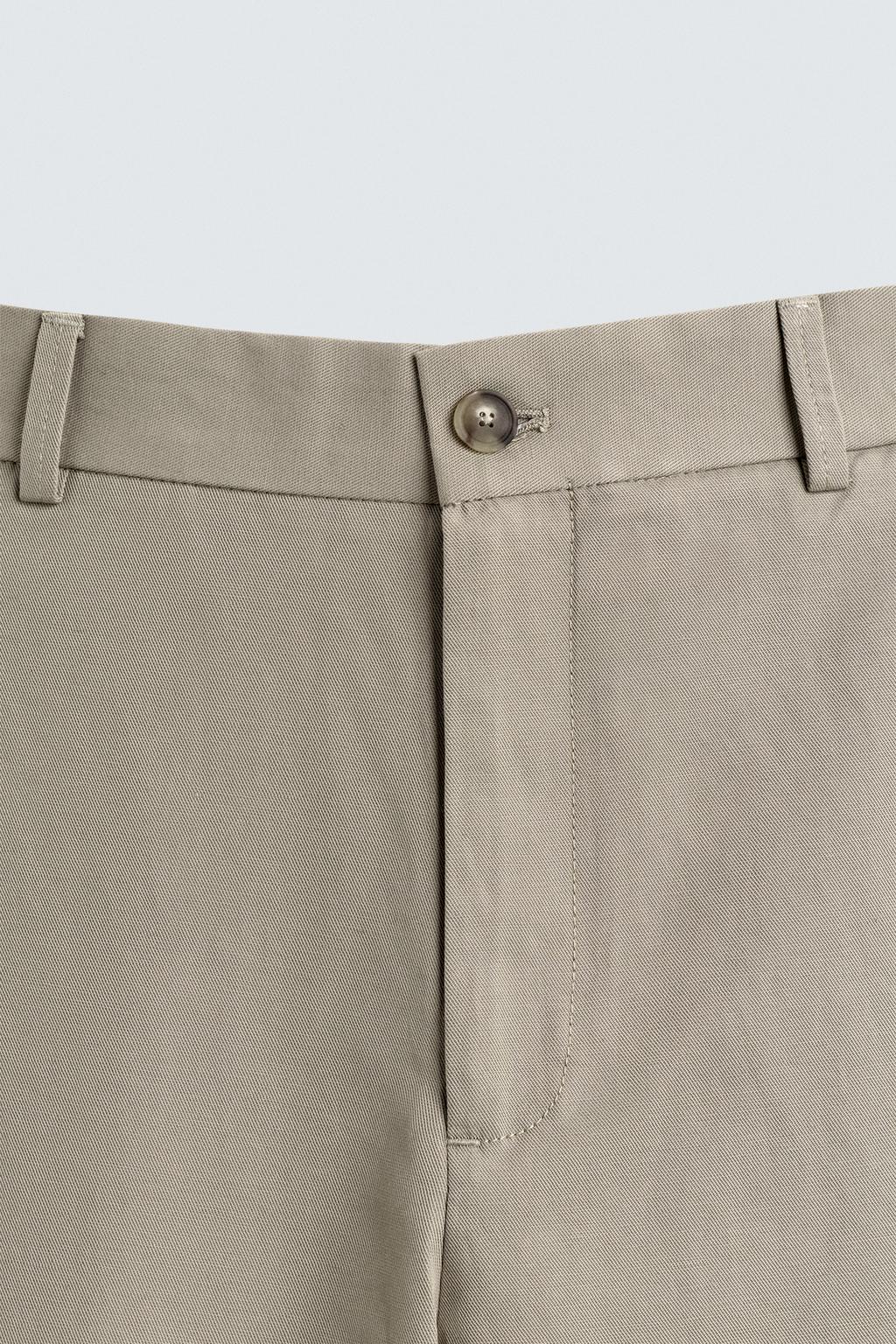 БРЮКИ RELAXED FIT ИЗ ХЛОПКА И ЛЬНА