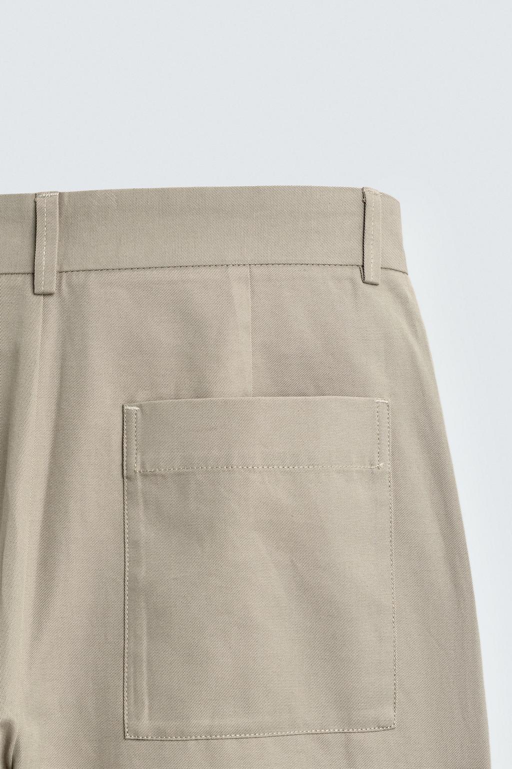 БРЮКИ RELAXED FIT ИЗ ХЛОПКА И ЛЬНА