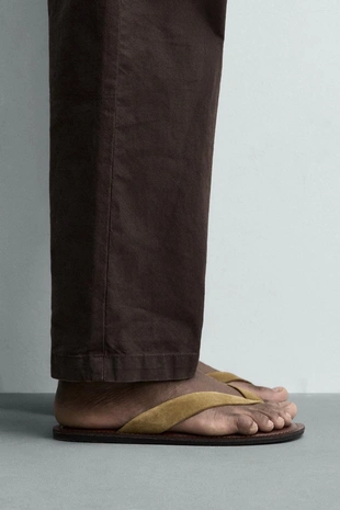 Сандалии кожаные с ремешками- Заказать в России