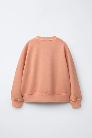 Однотонная толстовка из крашеной ткани- Заказать в России