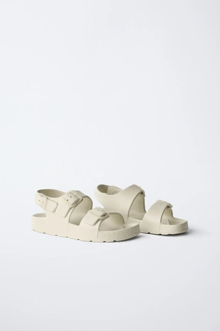 Резиновые сандалии с пряжками- Заказать в России