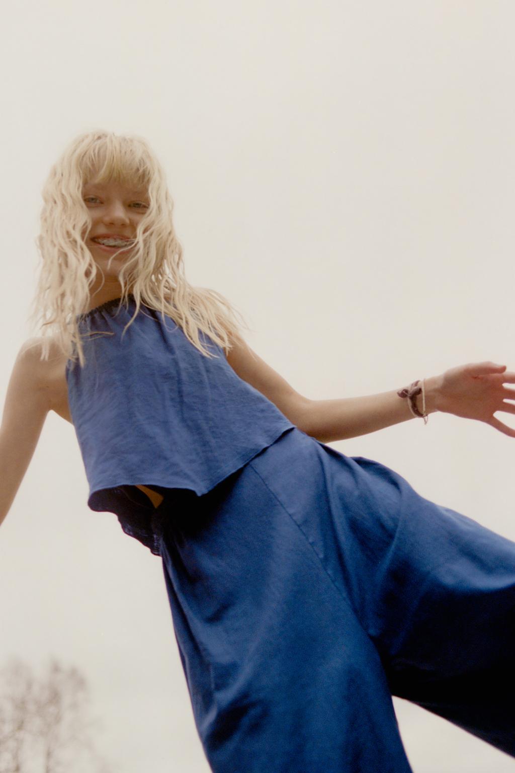 ДЛИННЫЙ КОМБИНЕЗОН ИЗ ЛЬНА