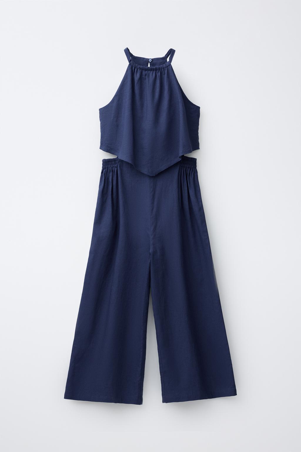 ДЛИННЫЙ КОМБИНЕЗОН ИЗ ЛЬНА