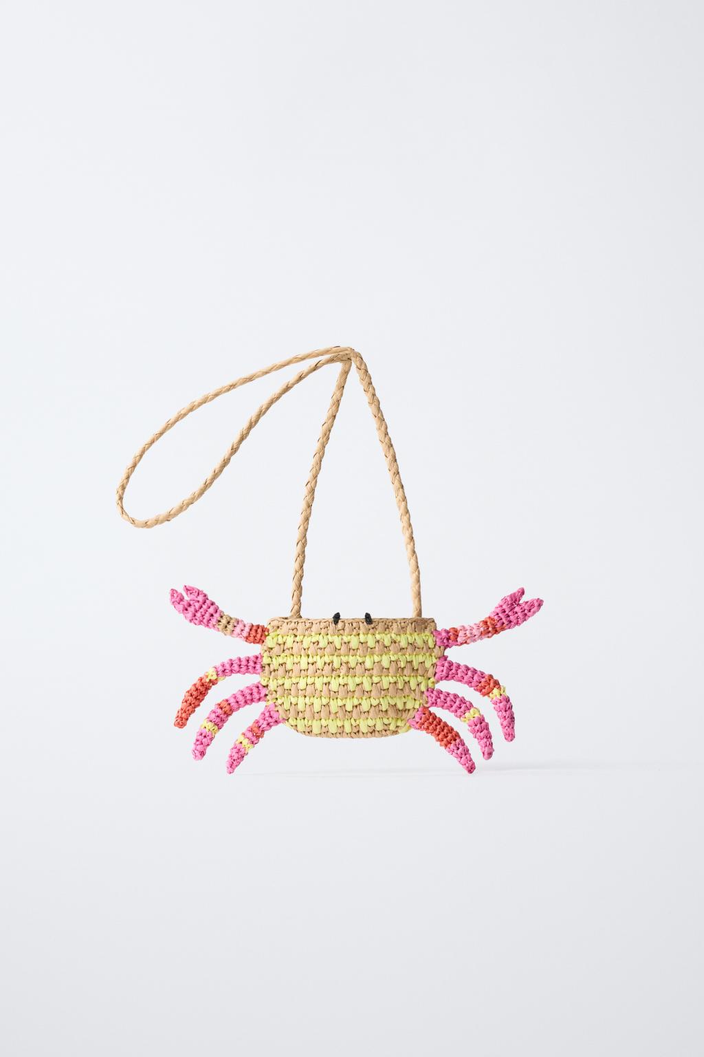 СУМКА-КРАБ ИЗ РАФИИ