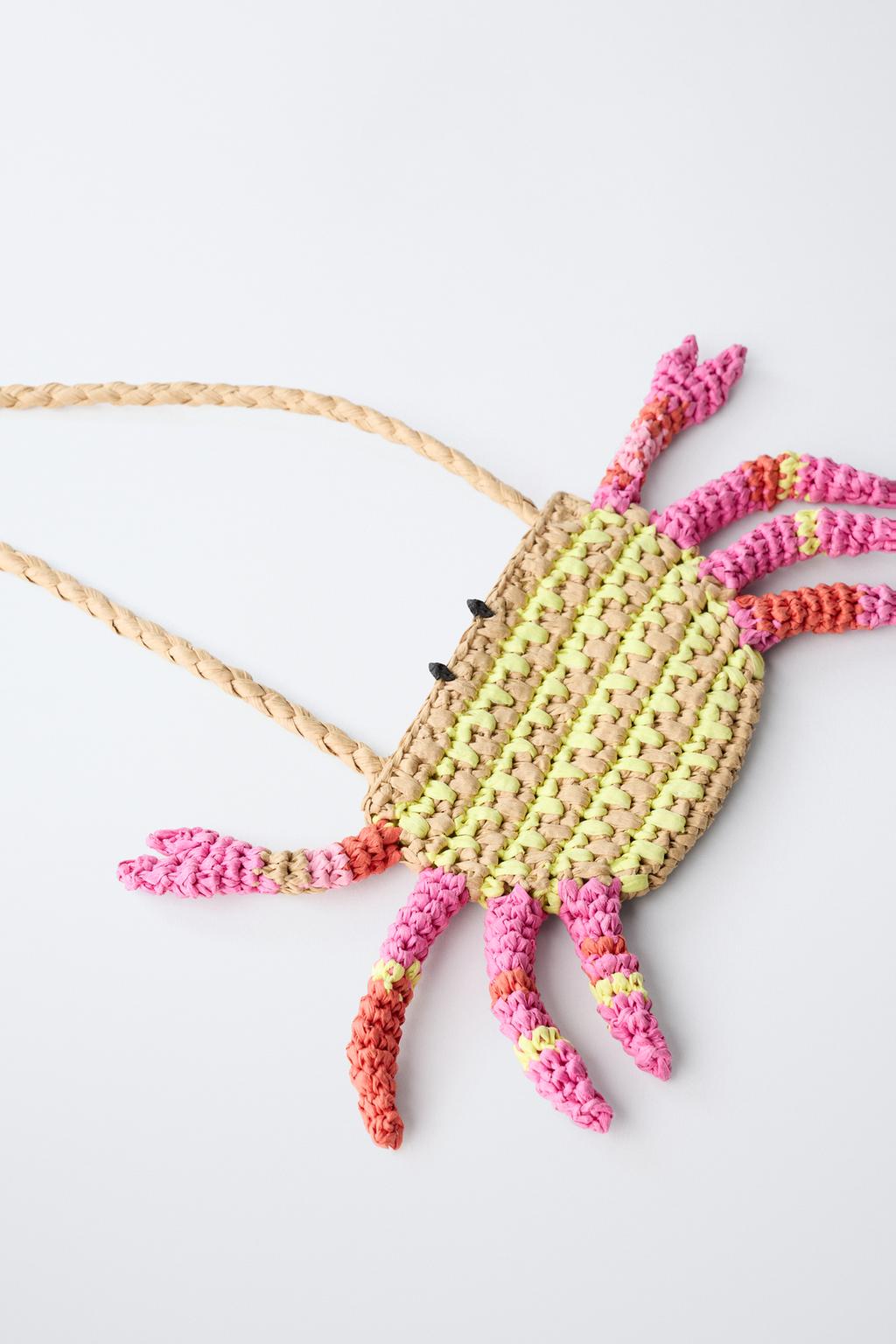 СУМКА-КРАБ ИЗ РАФИИ