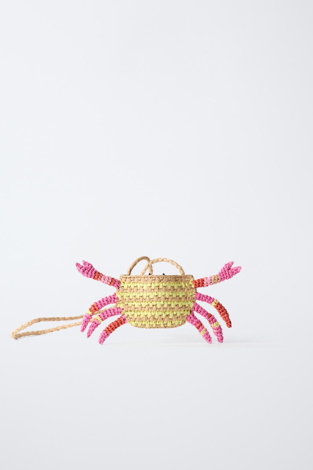 СУМКА-КРАБ ИЗ РАФИИ