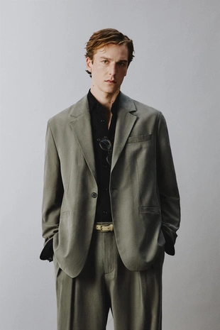 Костюмный блейзер Relaxed Fit- Заказать в России