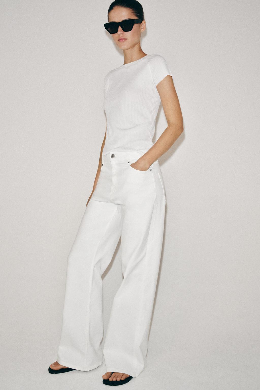 ДЖИНСЫ WIDE LEG С ВЫСОКОЙ ПОСАДКОЙ — ZW COLLECTION