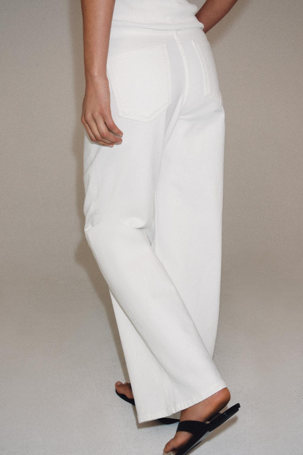 ДЖИНСЫ WIDE LEG С ВЫСОКОЙ ПОСАДКОЙ — ZW COLLECTION