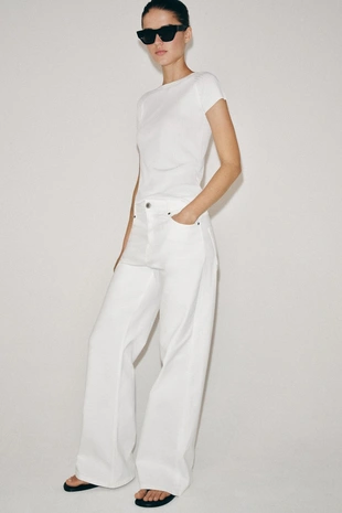 Джинсы Wide Leg с высокой посадкой — Zw Collection- Заказать в России