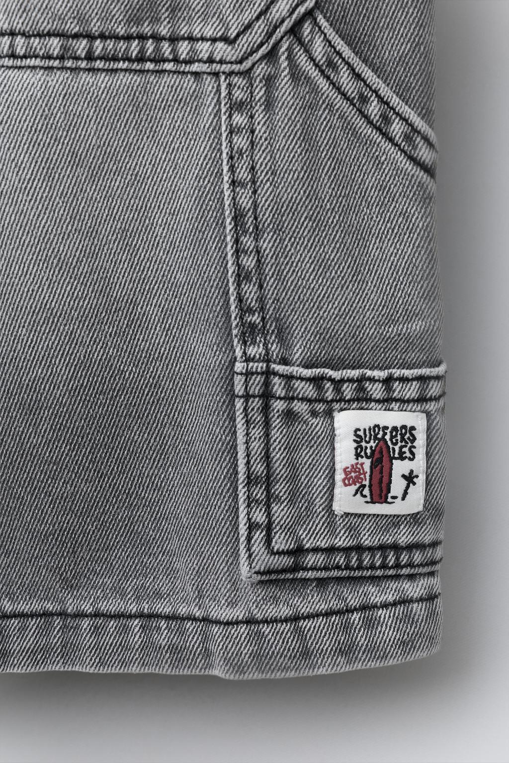 ДЖИНСОВЫЕ ШОРТЫ-БЕРМУДЫ BAGGY CARPENTER