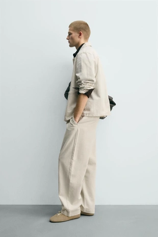 Чины в тонкую полоску Relaxed Fit- Заказать в России