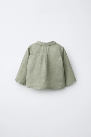 Рубашка из 100% льна- Заказать в России