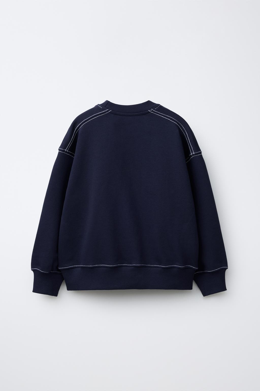 КОМПЛЕКТ ИЗ ТОЛСТОВКИ И БРЮК ИЗ ФУТЕРА С ОТСТРОЧКОЙ