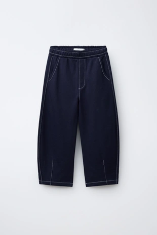 Комплект из толстовки и брюк из футера с отстрочкой- Заказать в России