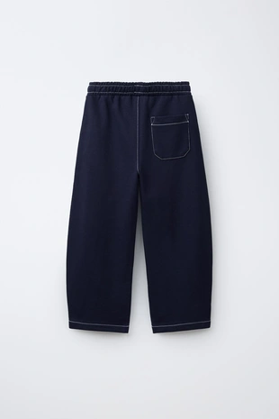 Комплект из толстовки и брюк из футера с отстрочкой- Заказать в России