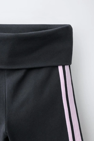 Расклешенные легинсы с лампасами- Заказать в России