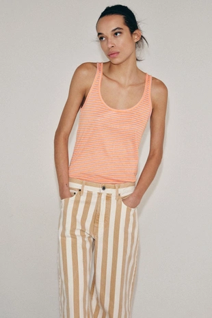 Футболка в стиле рустик в полоску