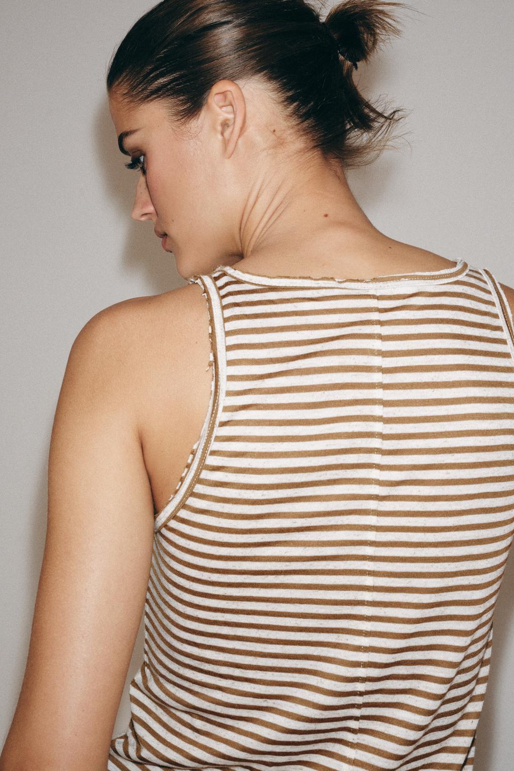 ФУТБОЛКА В ПОЛОСКУ В СТИЛЕ РУСТИК