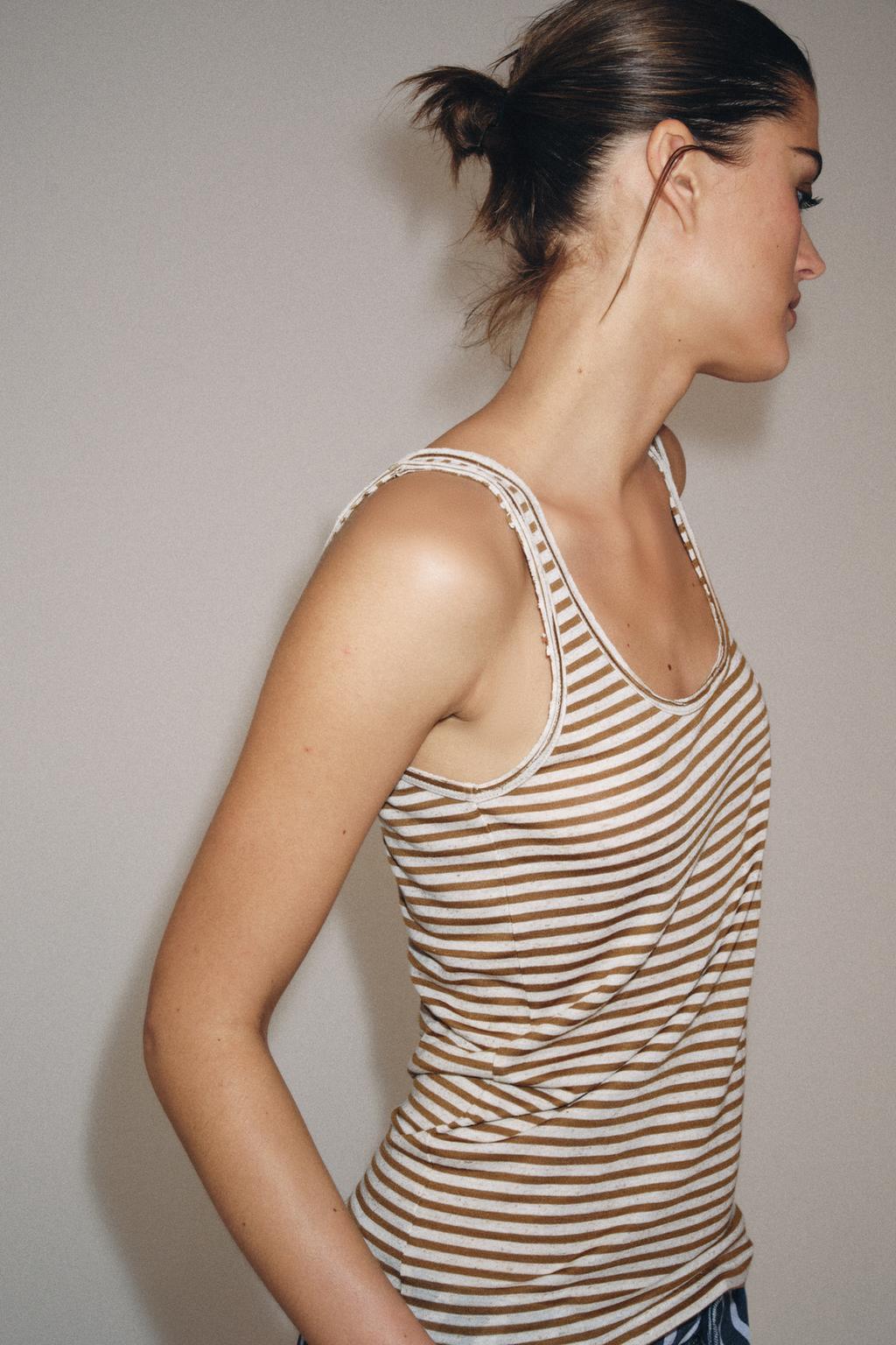 ФУТБОЛКА В ПОЛОСКУ В СТИЛЕ РУСТИК