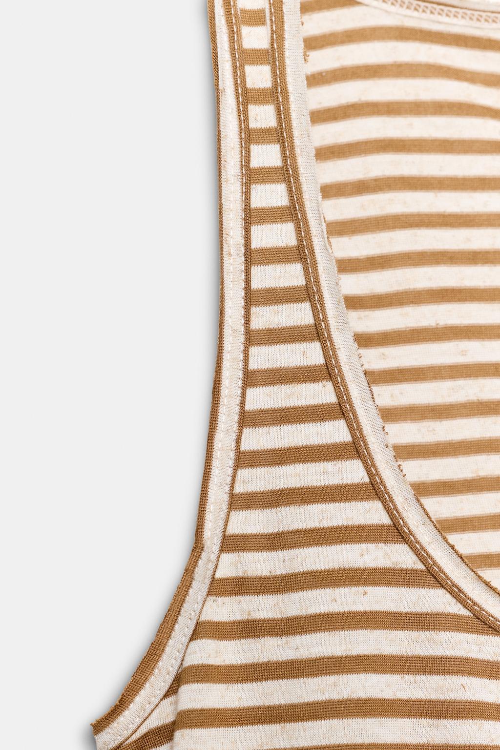 ФУТБОЛКА В ПОЛОСКУ В СТИЛЕ РУСТИК