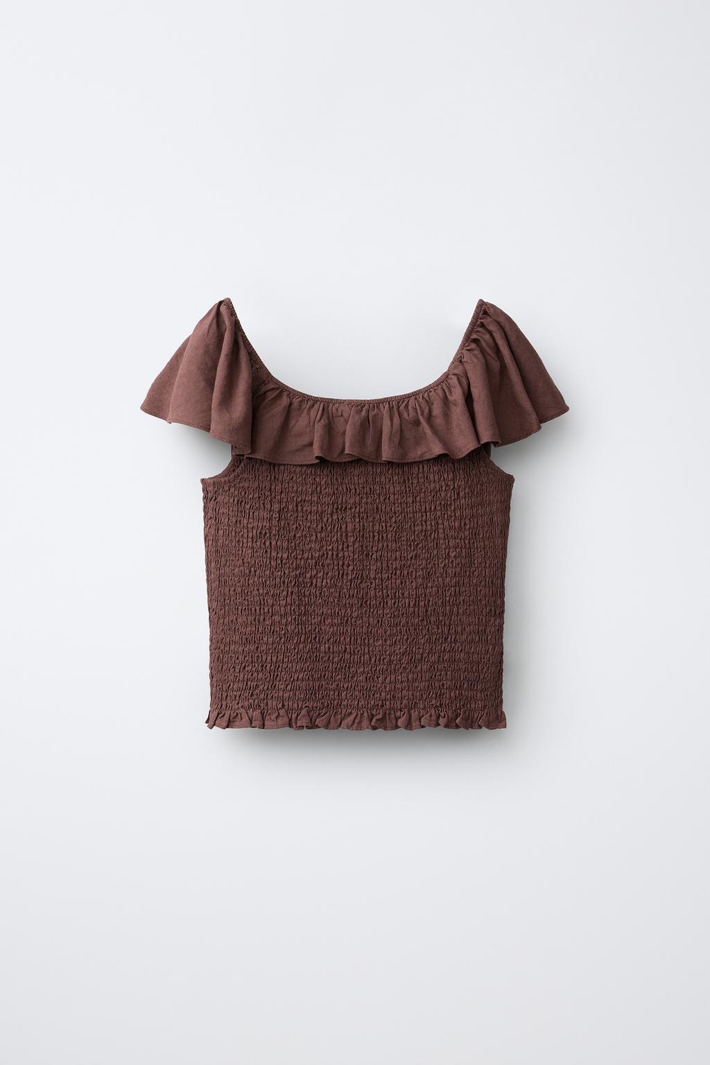 ФУТБОЛКА ИЗ ЛЬНА С УЗОРОМ «СОТЫ»