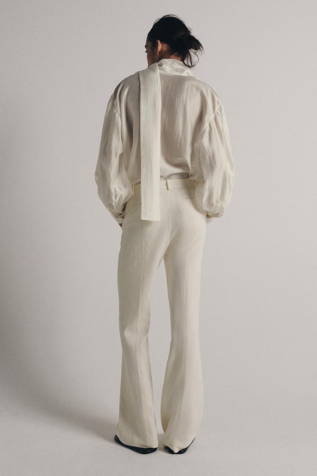 АТЛАСНАЯ РУБАШКА С ЗАВЯЗКАМИ — ZW COLLECTION