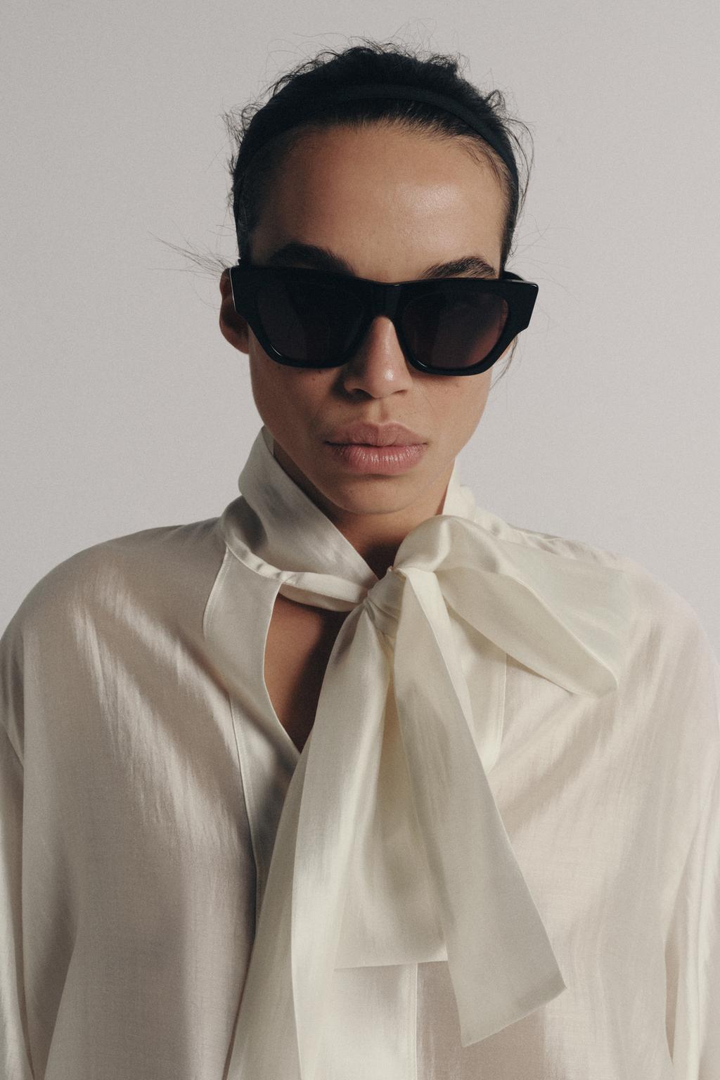 АТЛАСНАЯ РУБАШКА С ЗАВЯЗКАМИ — ZW COLLECTION