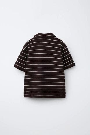 Комплект из рубашки и шортов в полоску- Заказать в России