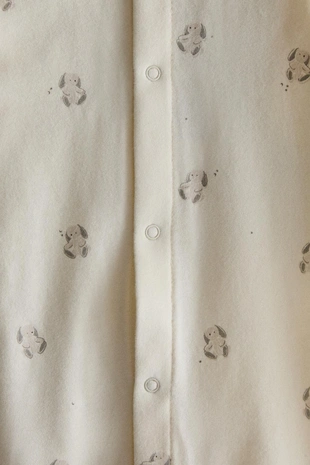 Детский комбинезон с принтом зайца- Заказать в России