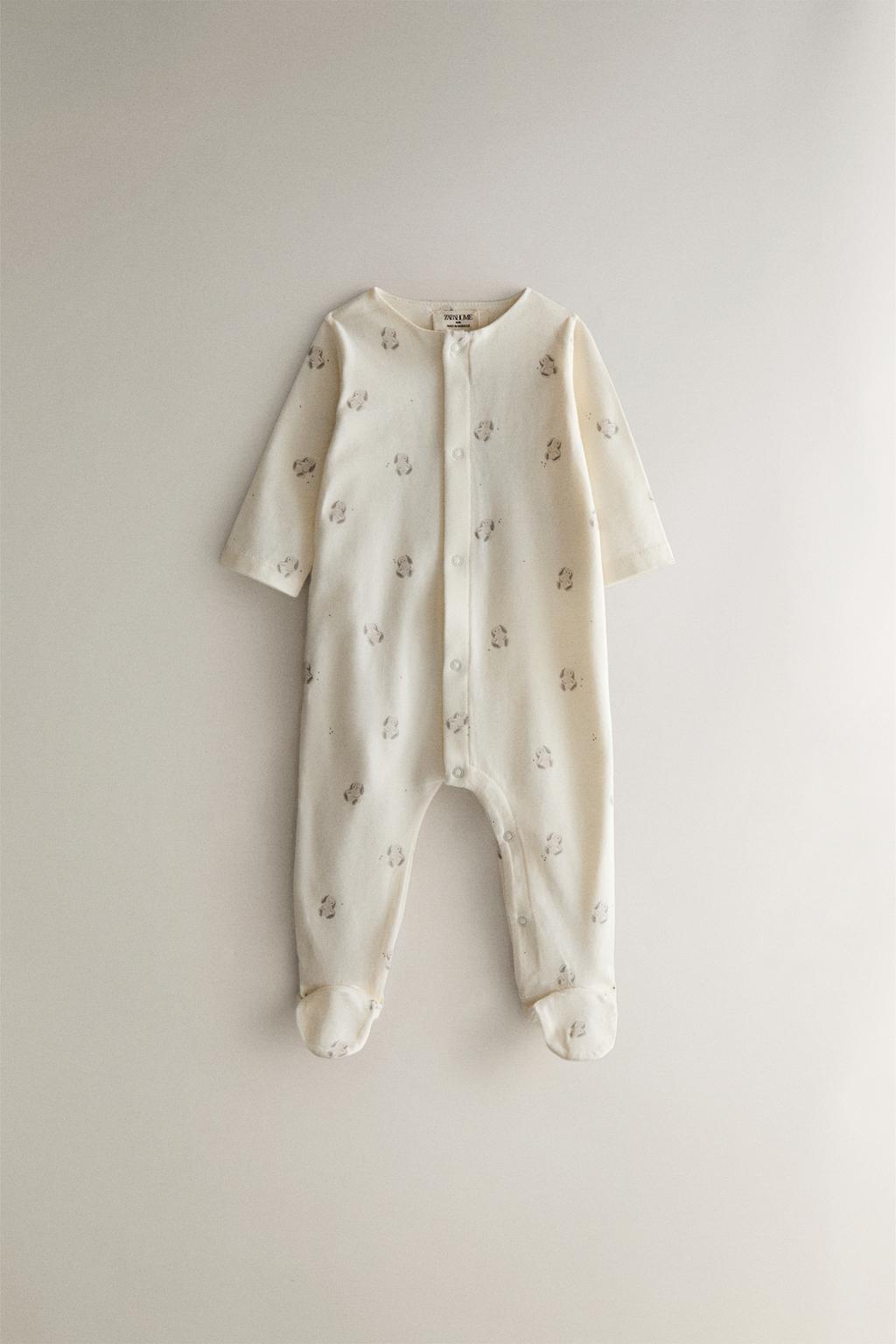 Детский комбинезон с принтом зайца