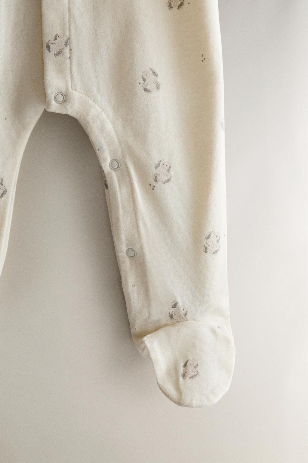 Детский комбинезон с принтом зайца