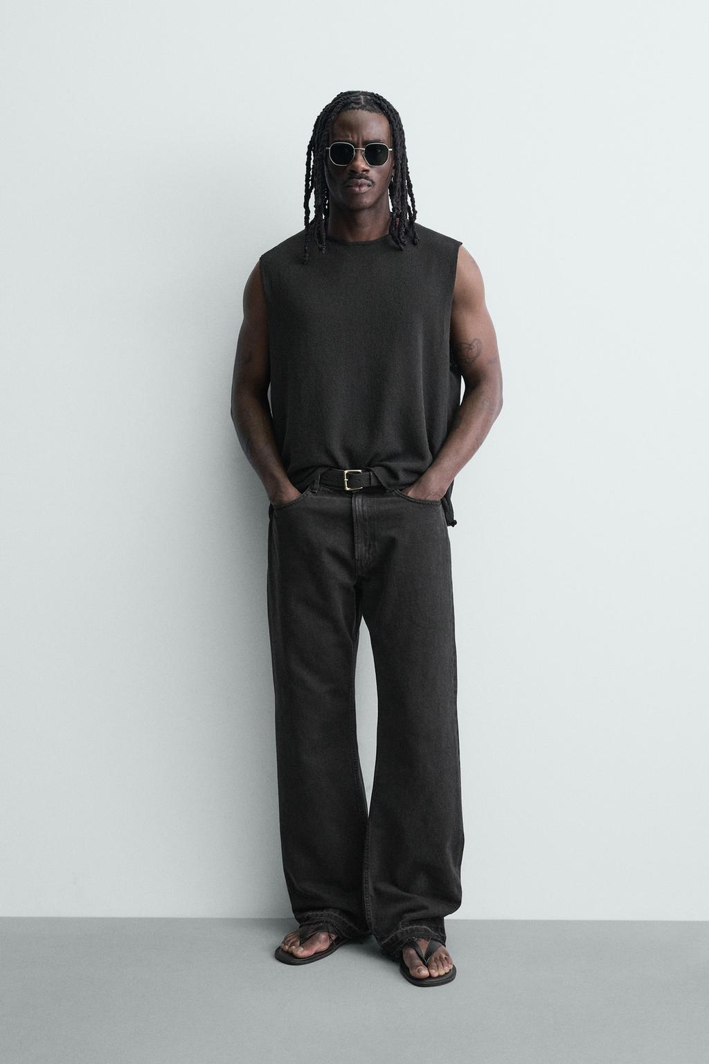 ТРИКОТАЖНЫЙ ТОП БЕЗ РУКАВОВ