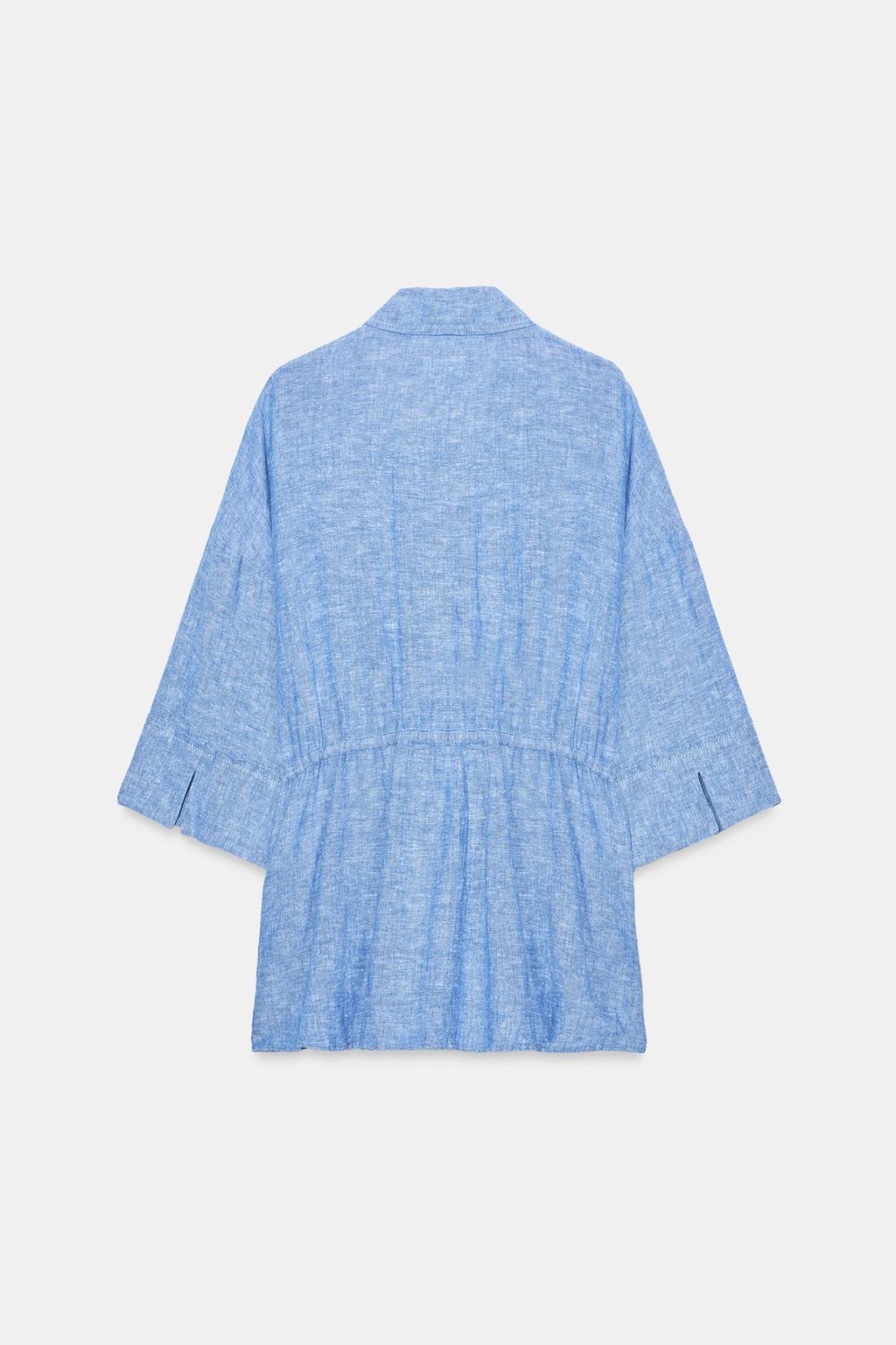 РУБАШКА САФАРИ ИЗ ЛЬНА