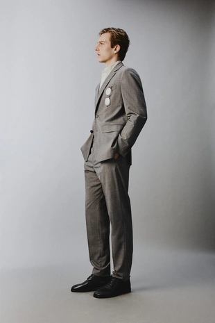 Костюмные брюки в клетку- Заказать в России