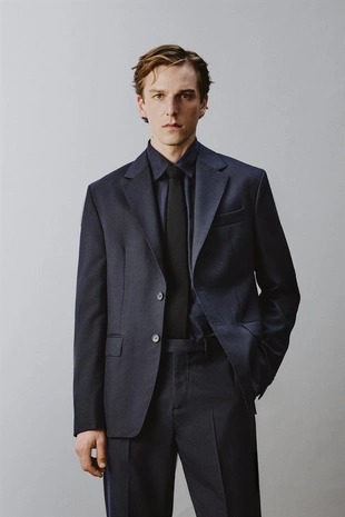 Костюмный блейзер из 100% шерсти- Заказать в России