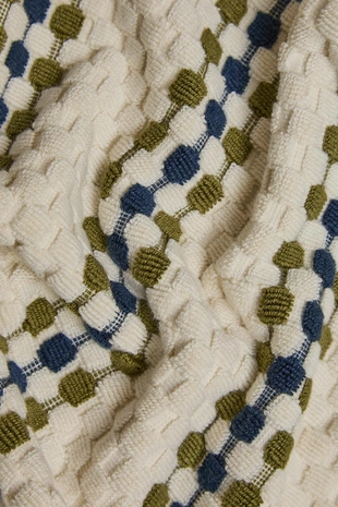 Велюровый коврик для ванной с геометрическим узором- Заказать в России