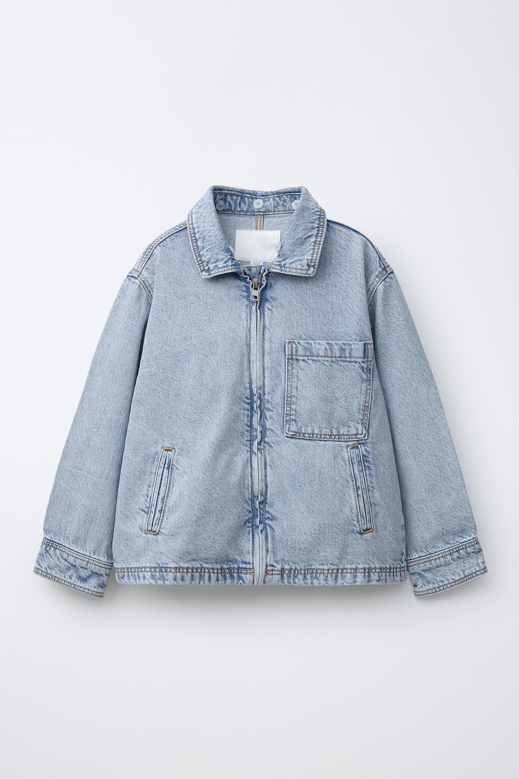 ДЖИНСОВАЯ КУРТКА-РУБАШКА СО СЪЕМНЫМ КАПЮШОНОМ