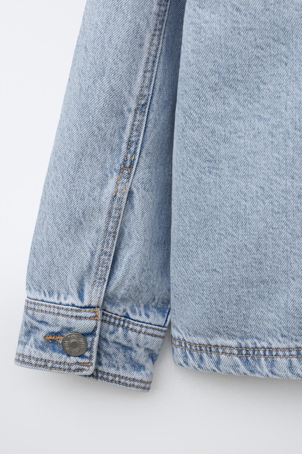 ДЖИНСОВАЯ КУРТКА-РУБАШКА СО СЪЕМНЫМ КАПЮШОНОМ