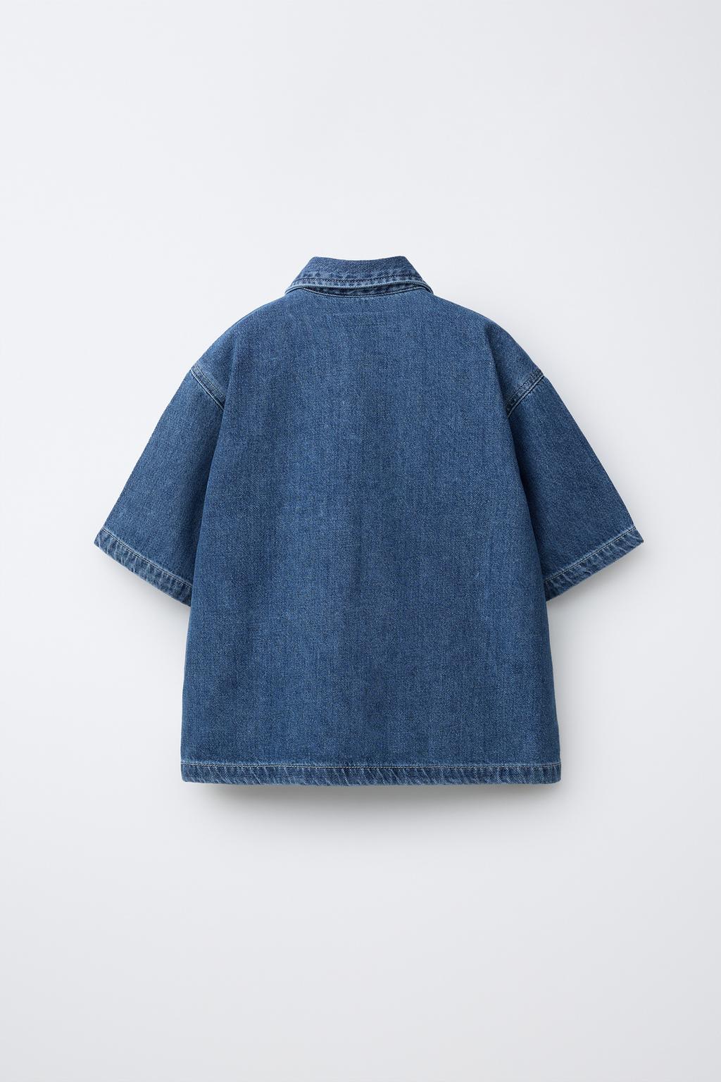 СВОБОДНАЯ ДЖИНСОВАЯ РУБАШКА