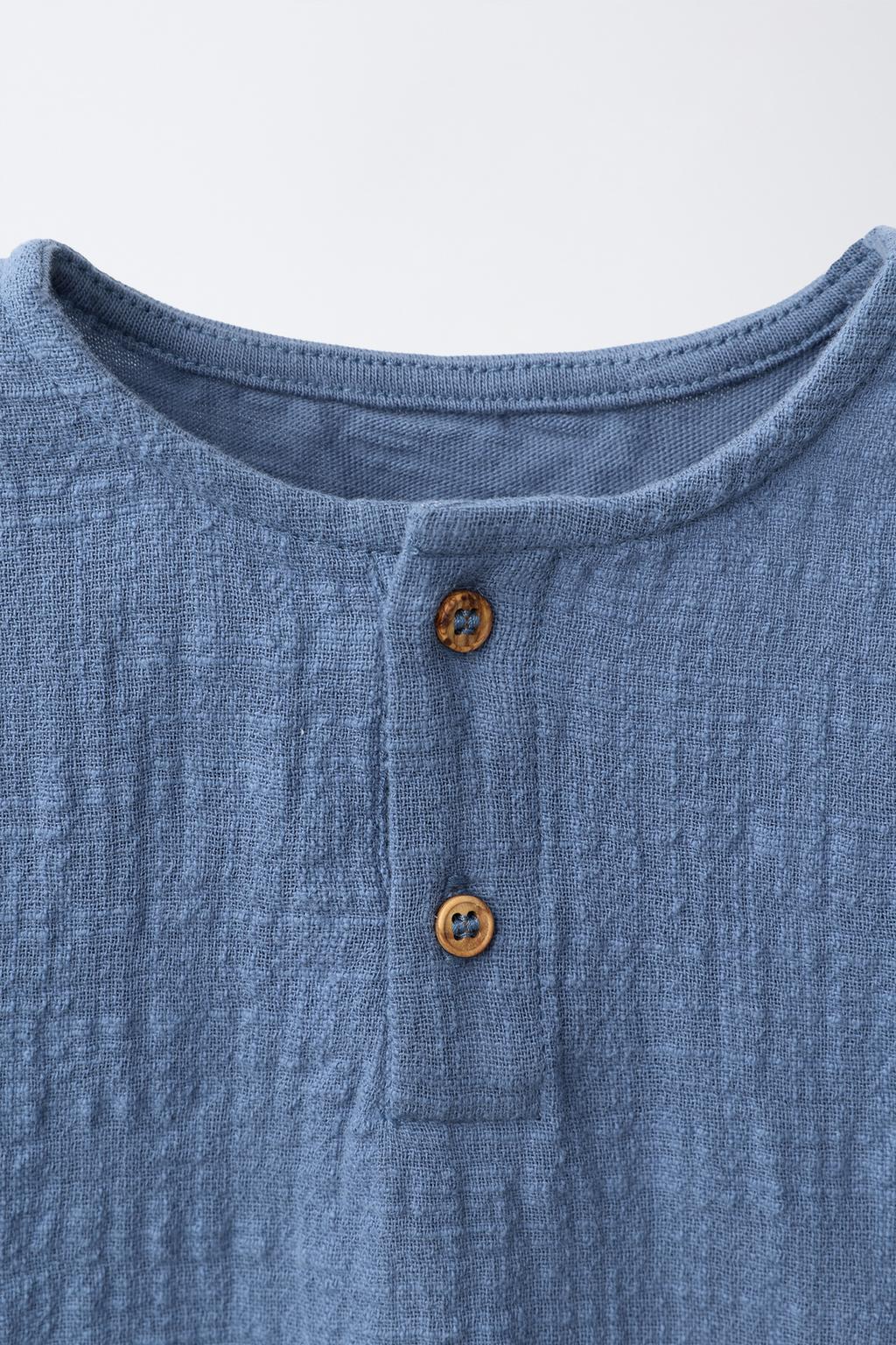 КОМБИНИРОВАННАЯ РУБАШКА С ТЕКСТУРОЙ