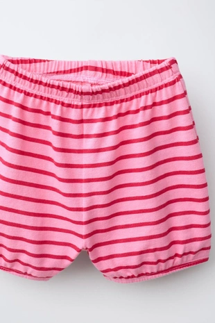 Комплект из футболки и блумеров в полоску- Заказать в России