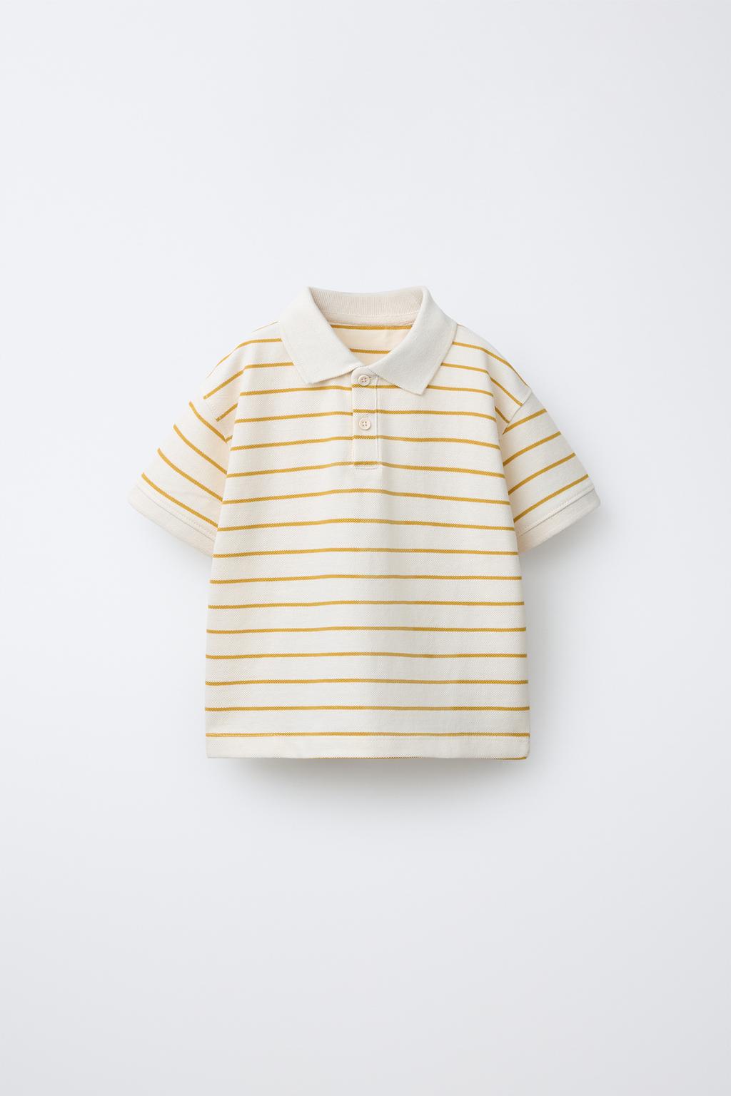 ПОЛО С ПРИНТОМ В ПОЛОСКУ