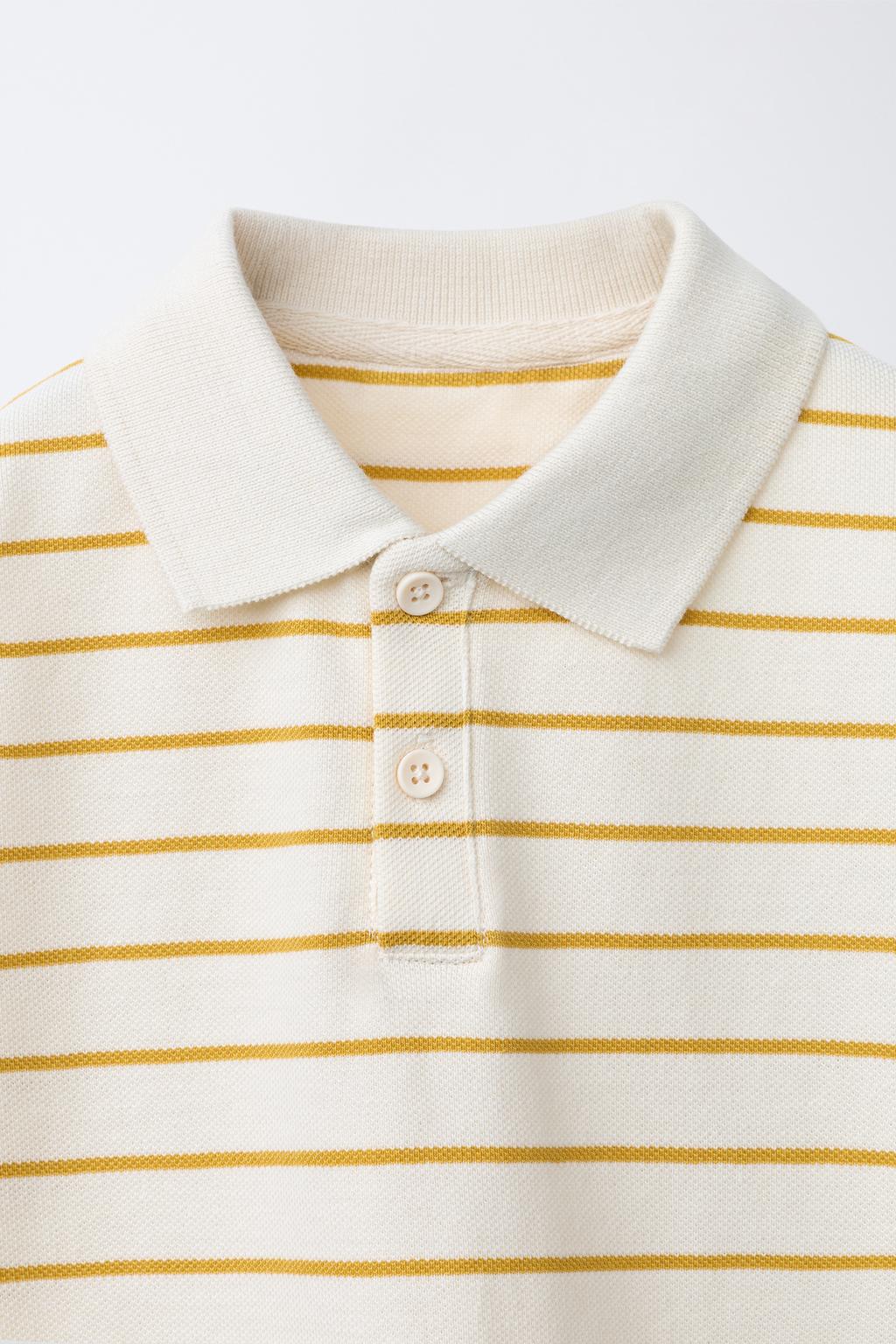 ПОЛО С ПРИНТОМ В ПОЛОСКУ